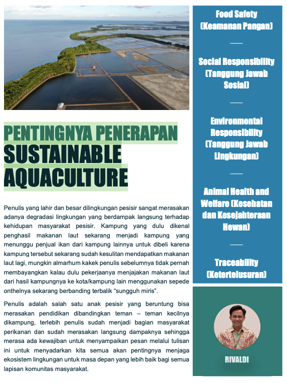 PENTINGNYA PENERAPAN SUSTAINABLE AQUACULTURE