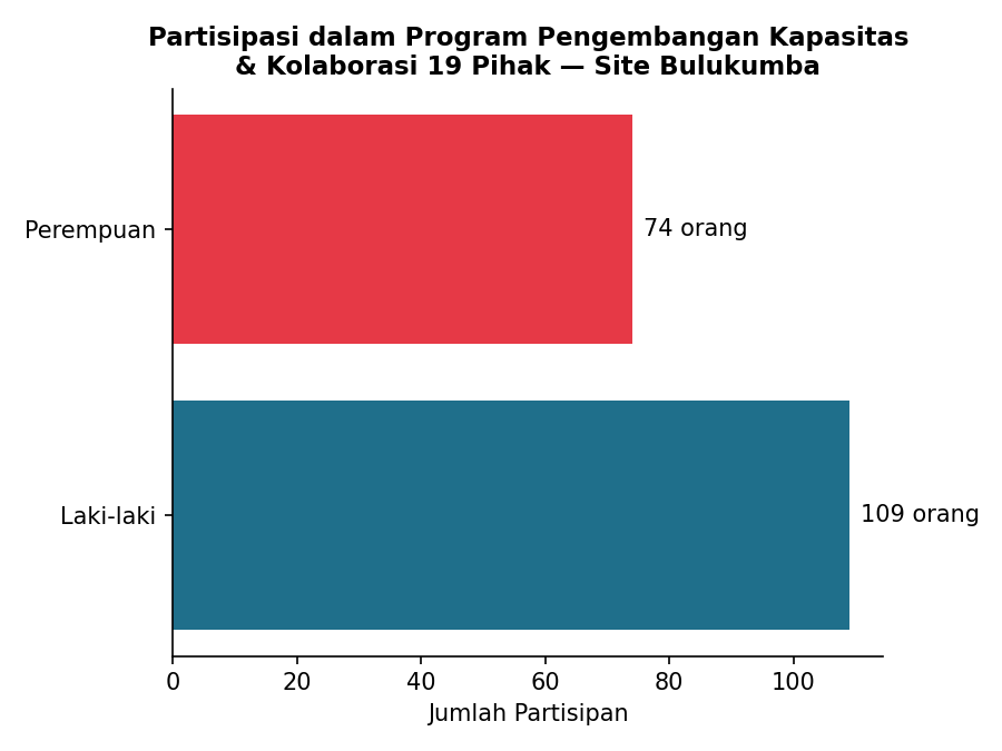 Grafik partisipasi kolaborasi Bulukumba