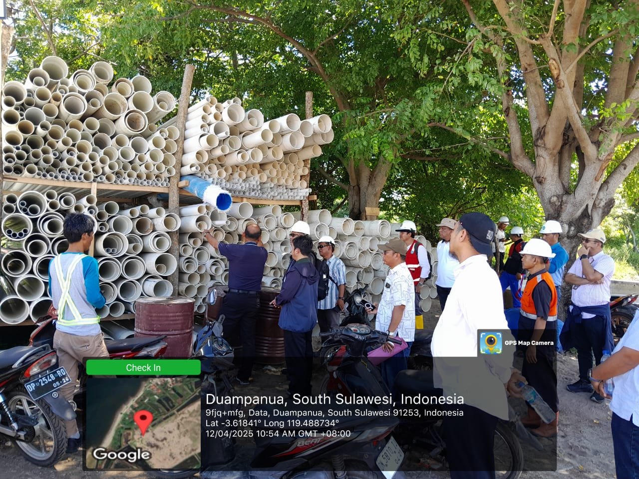 Kunjungan Lapangan Direktur Jenderal Perikanan Budidaya ke Proyek Tambak Super Intensif UPT Takalar di Sulawesi Selatan