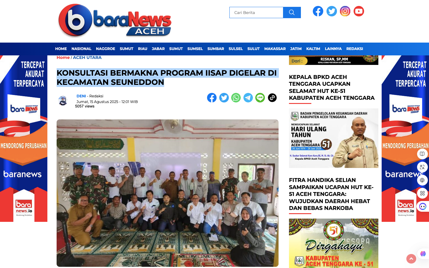 KONSULTASI BERMAKNA PROGRAM IISAP DIGELAR DI KECAMATAN SEUNEDDON